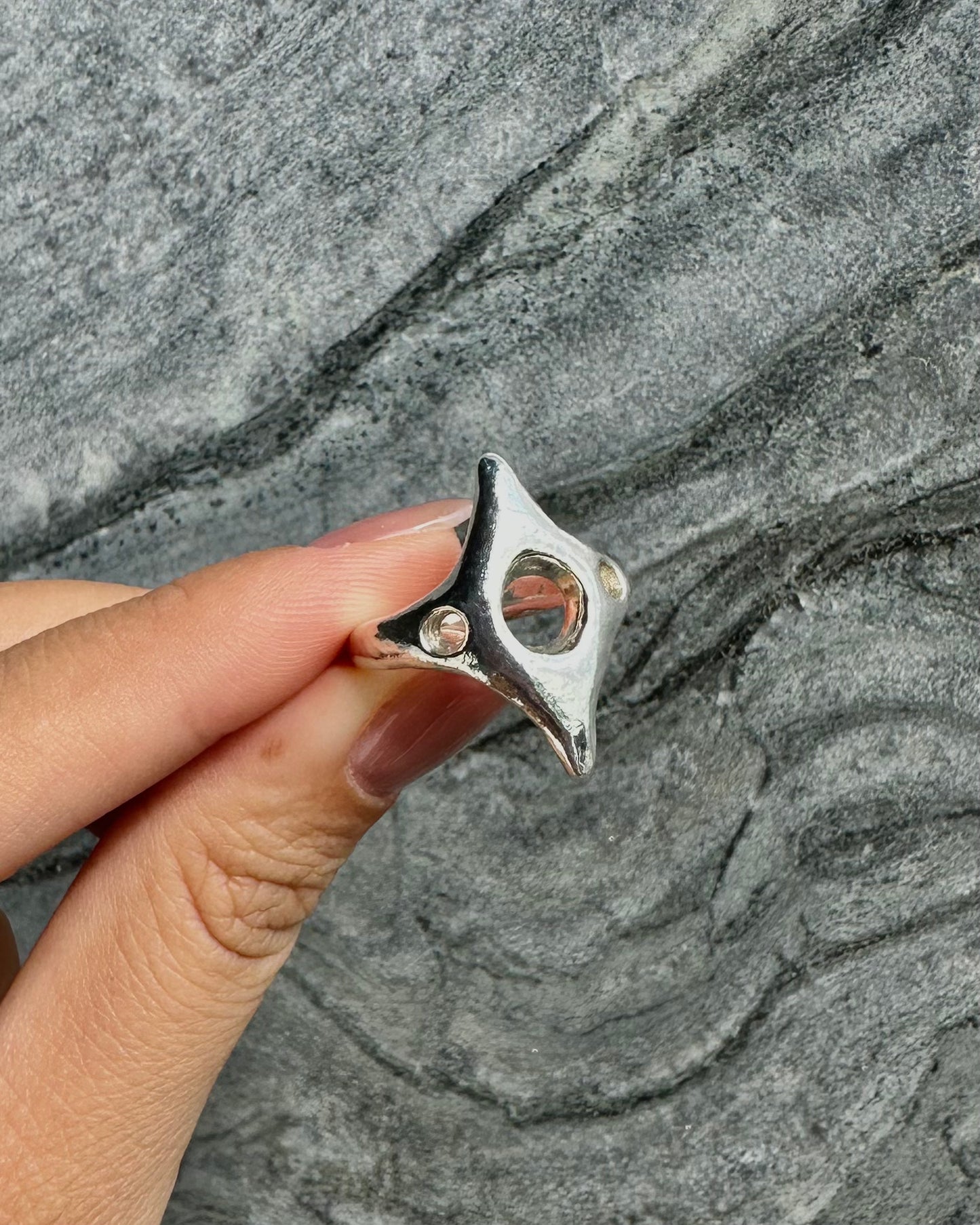 Guiding Star Burst Ring - Size 6