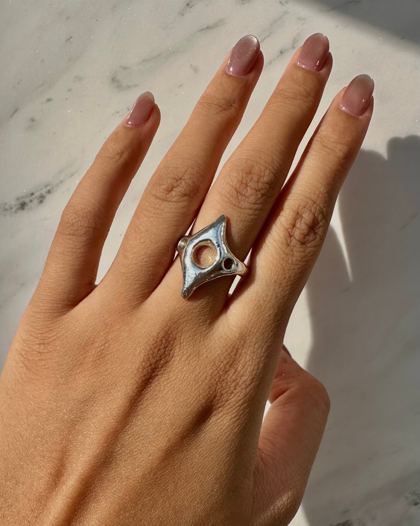 Guiding Star Burst Ring - Size 6