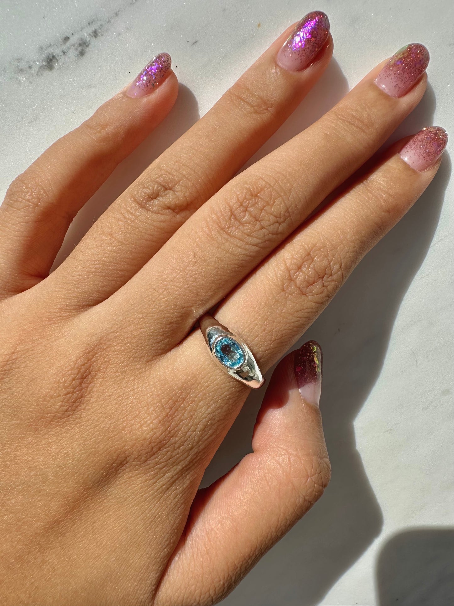 Mini Sigie in Topaz Ring - Size 6.5