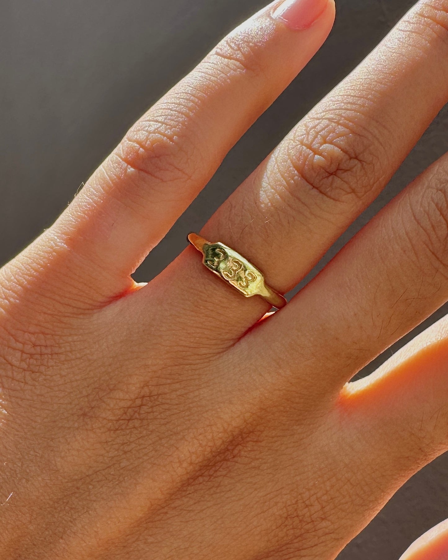 Petite Crest Ring - Made to Order